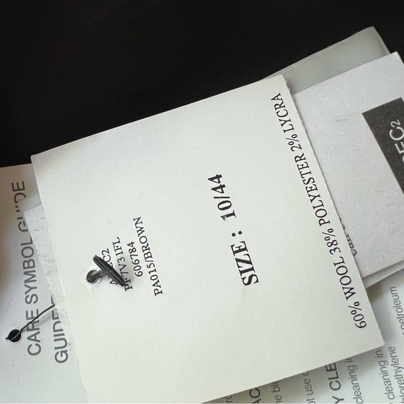 Adec Phillipe Adec Blazer Dark Brown Single Button Size 10 - Picture 9 of 9